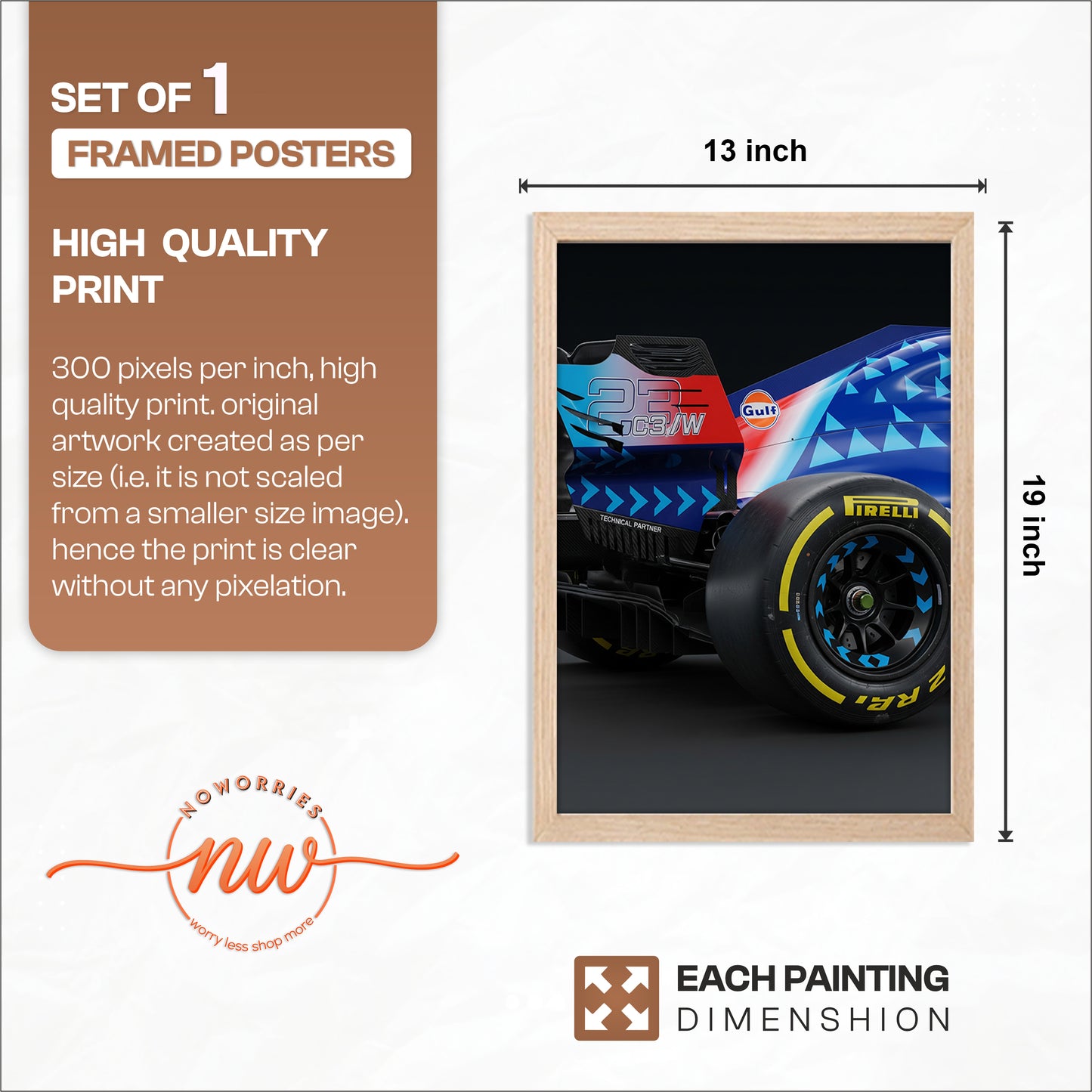 Formula One Gulf Edition Wall Art