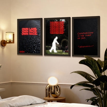 Motivational Quote Wall Art Set of 3