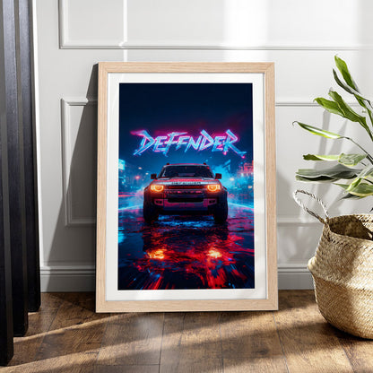 Neon Defender Wall Frame