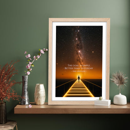 The Goal Is Simple Motivational Poster