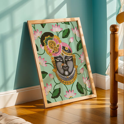Krishna Lotus Art