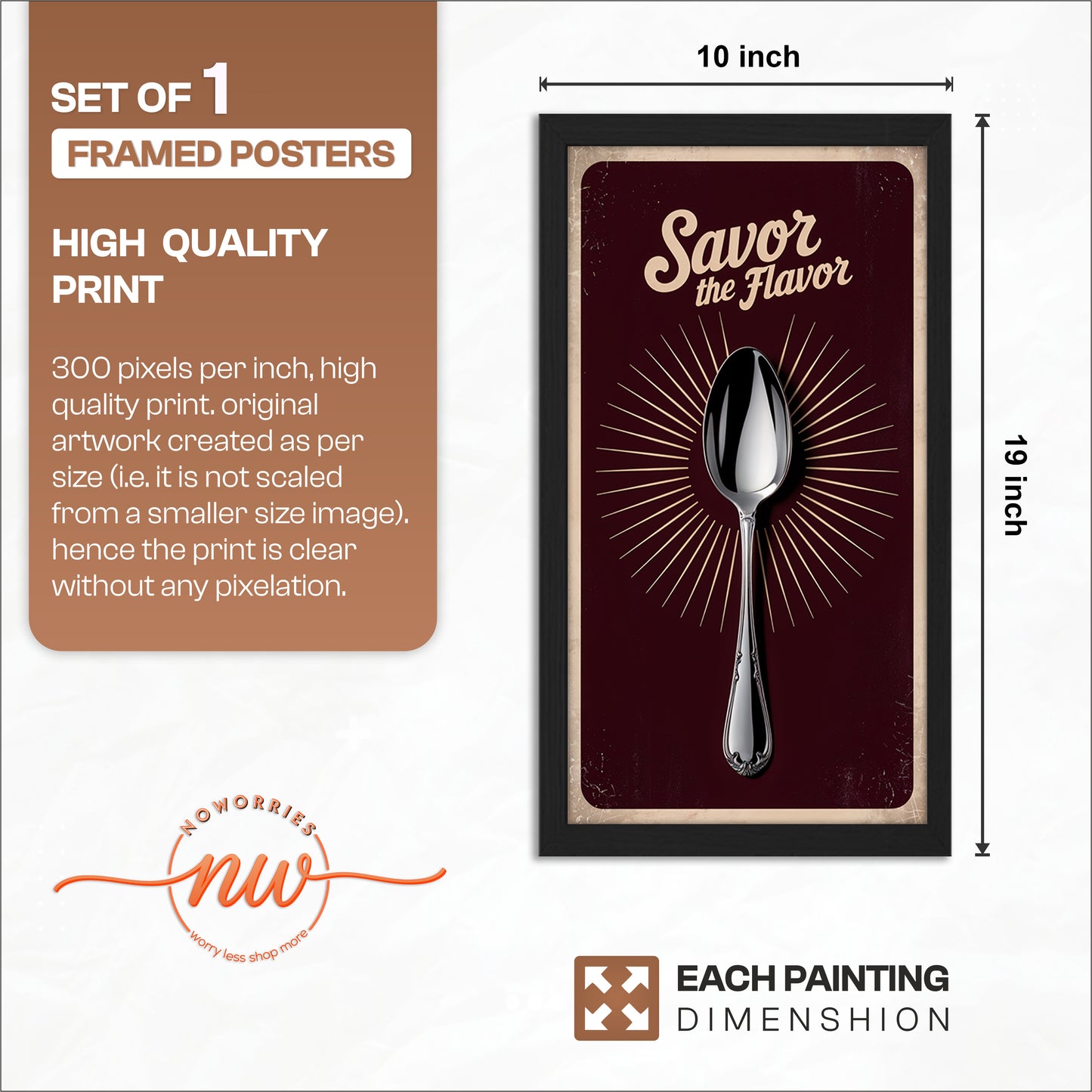 Spoon of Flavour Wall Frame