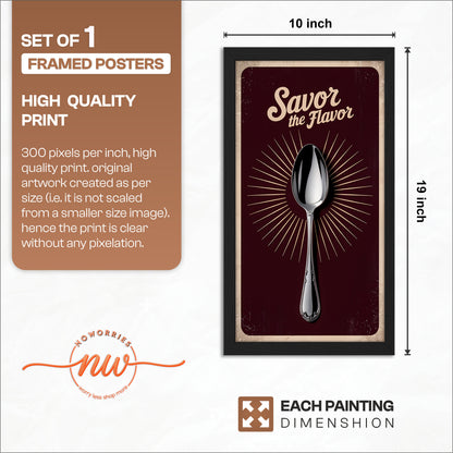 Spoon of Flavour Wall Frame