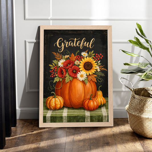 Grateful Harvest Wall Frame