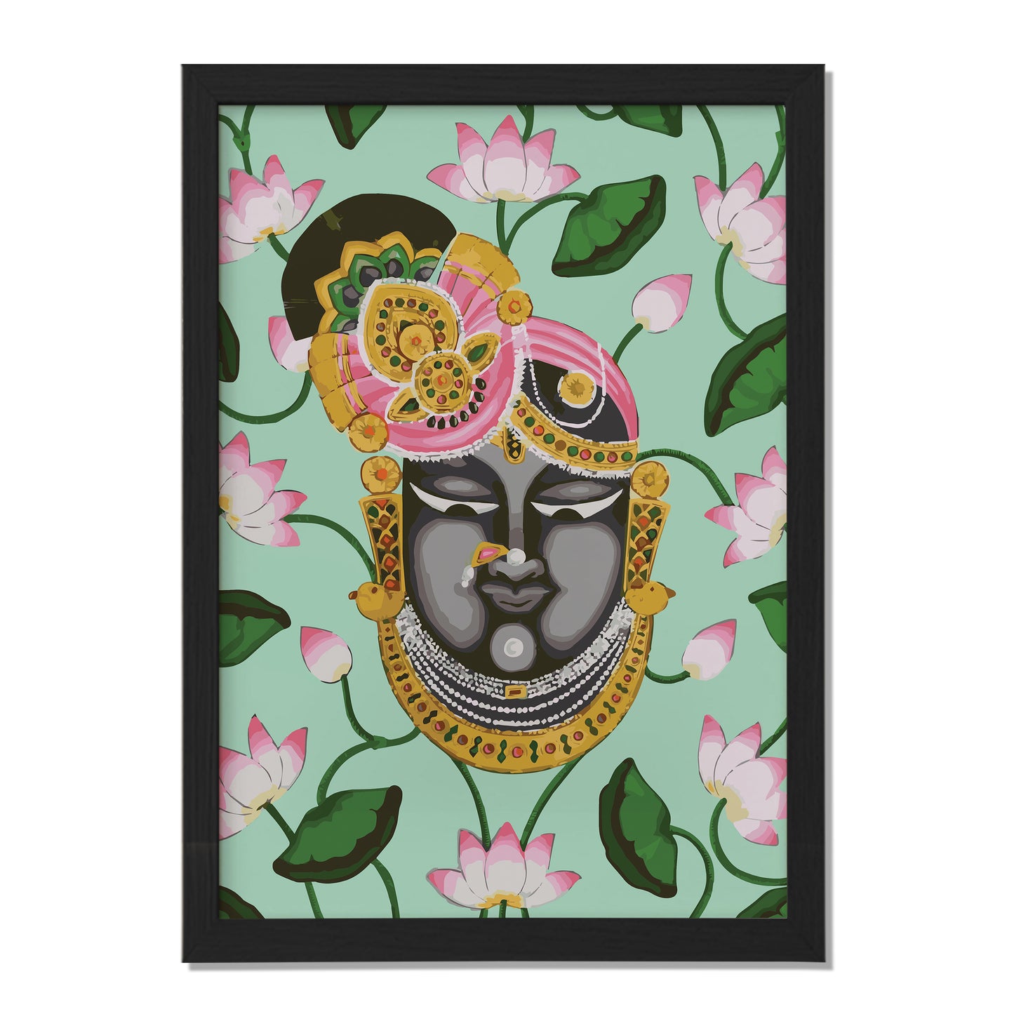 Krishna Lotus Art
