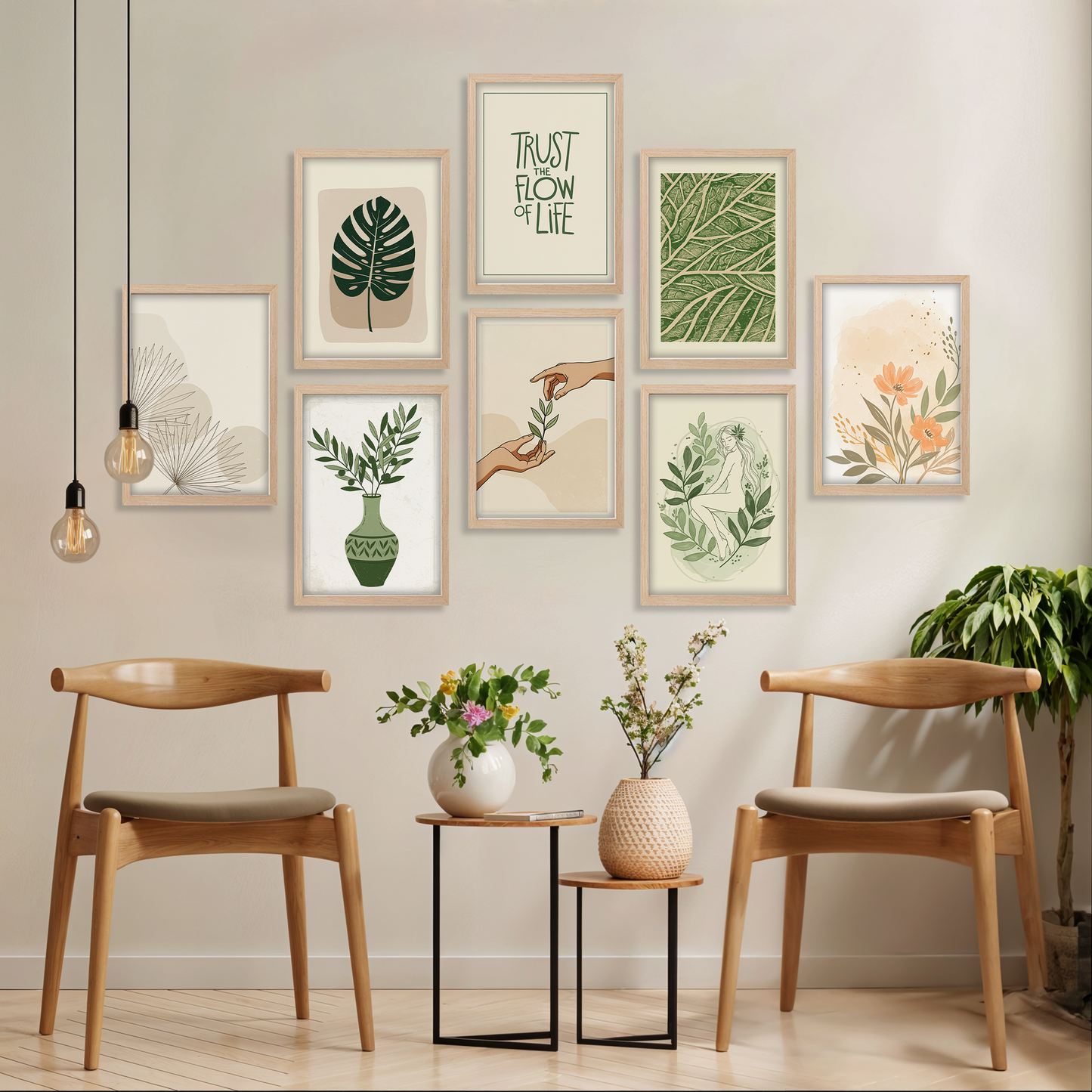 Nature & Flora Wall Decor Set