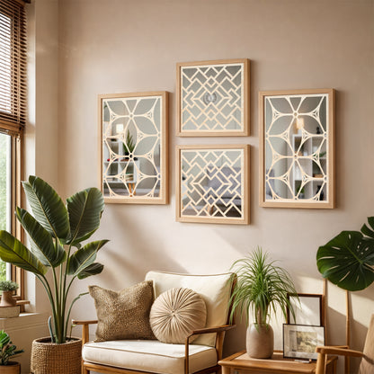 Luxury Mirror Wall Set of 4