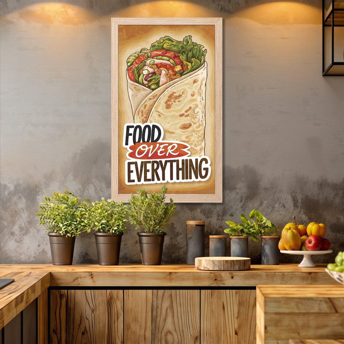 Food Wrap Wall Decor
