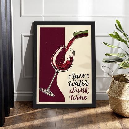 Wine Lover Wall Art Frame Set of 1