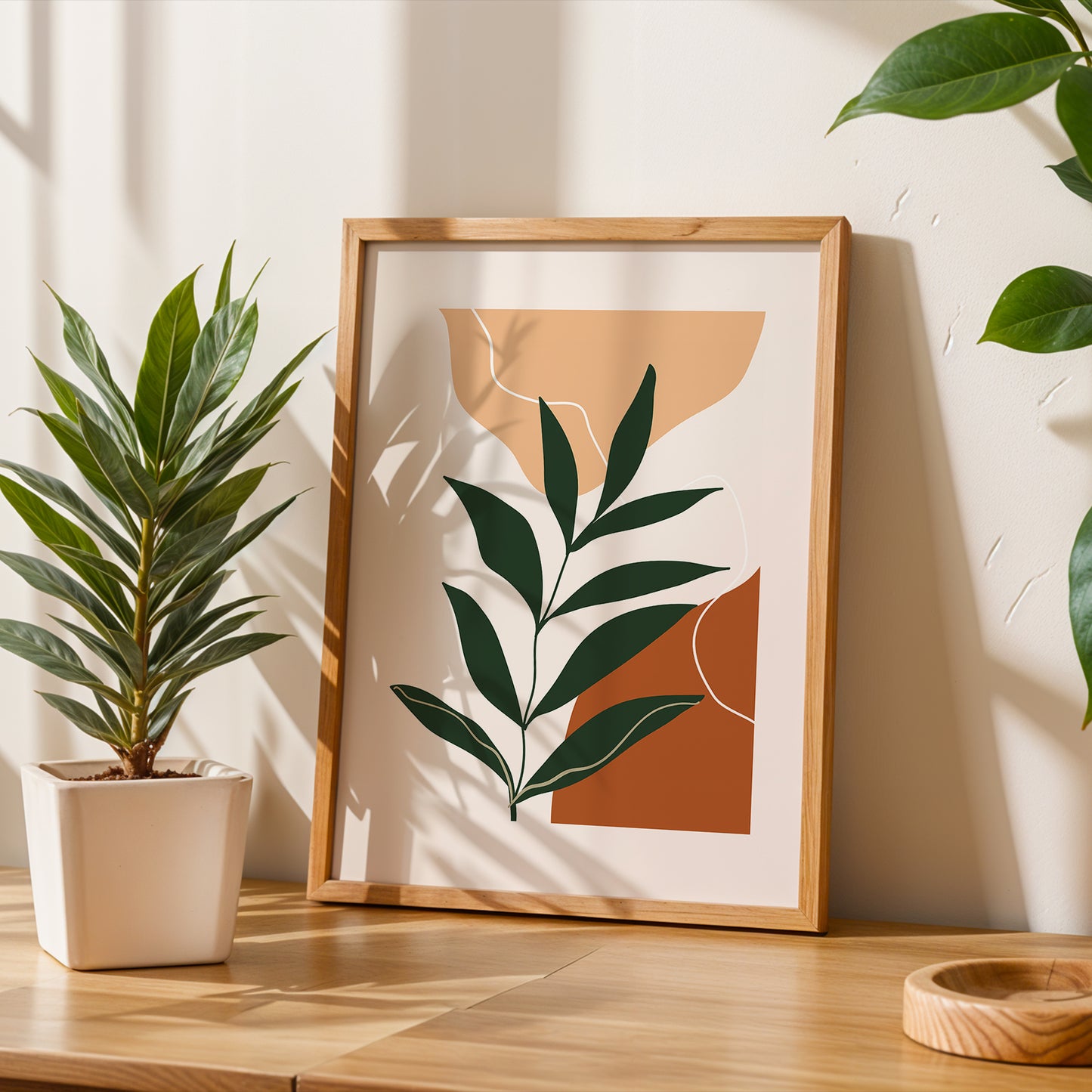 Contemporary Plant Wall Decor