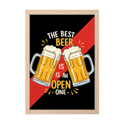 Open Beer Wall Frame