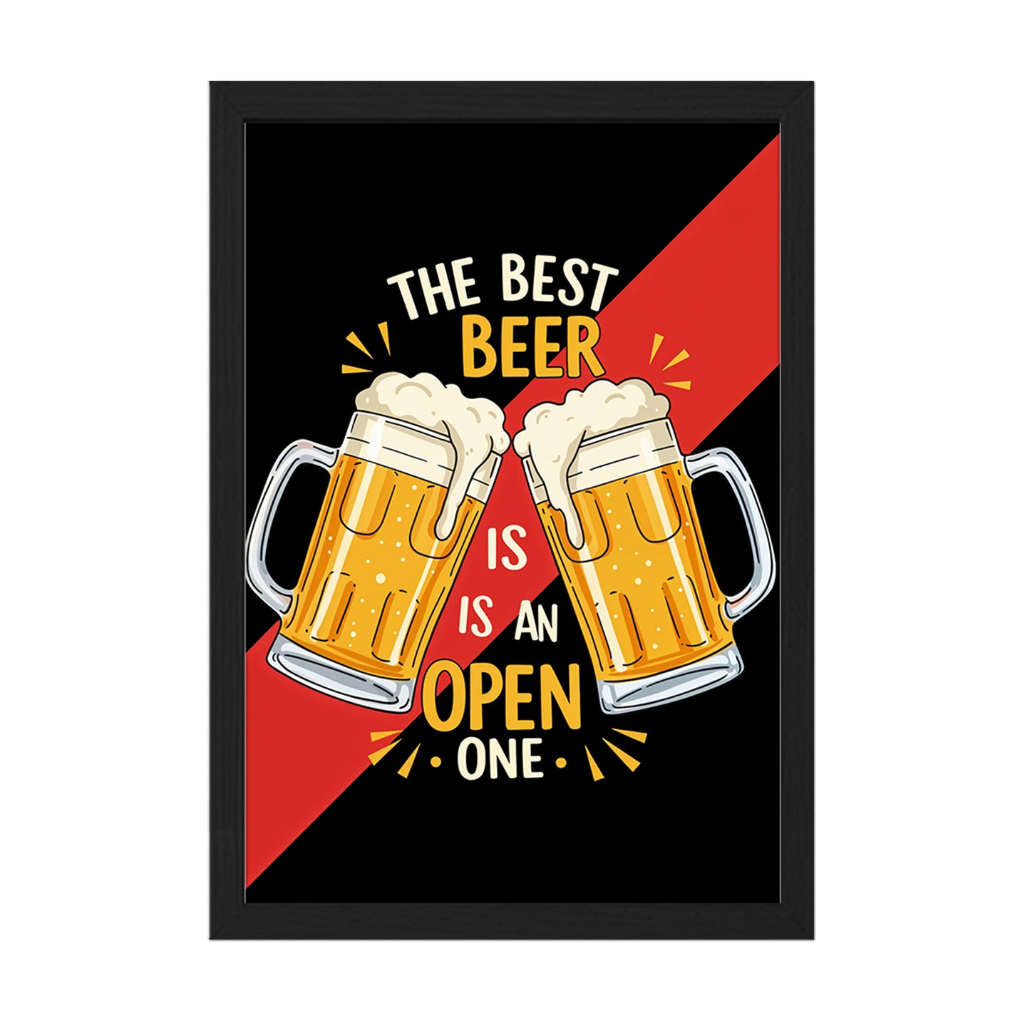 Open Beer Wall Frame
