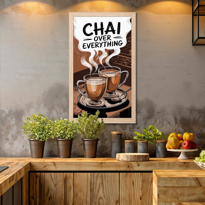 Chai Over Everything Wall Art