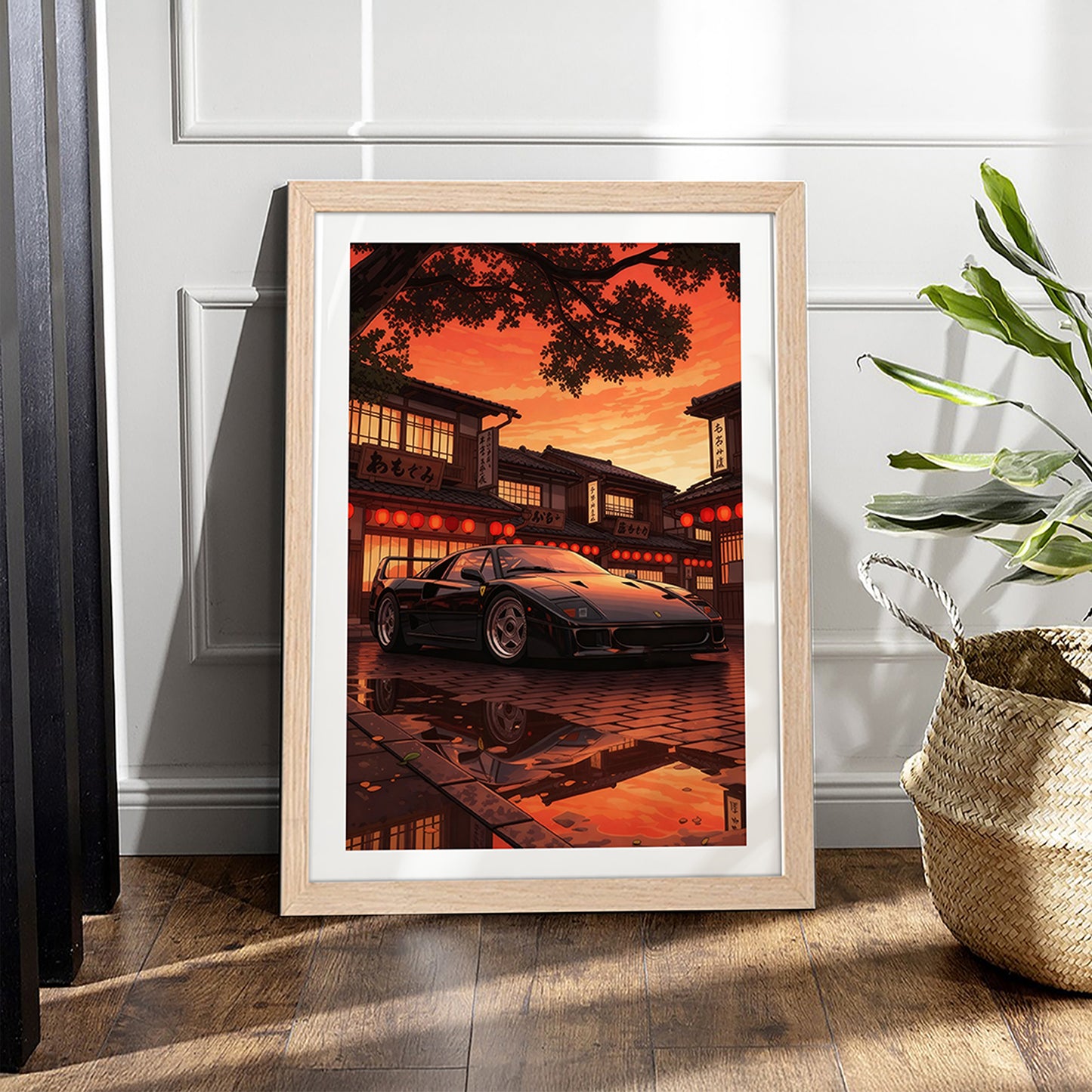 Supercar Evening Glow Wall Frame