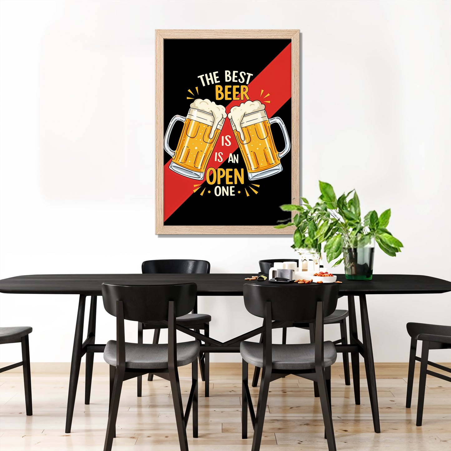 Open Beer Wall Frame