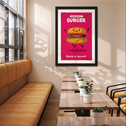 Burger Joy Wall Frame