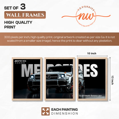 Luxury G-Class Art Wall Frame Set of 3