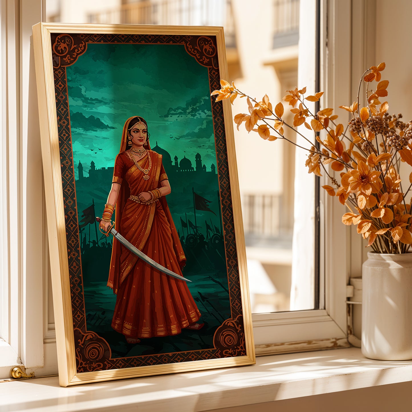 Rajput Warrior Queen Wall Art