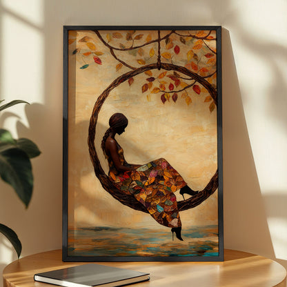 Autumn Dream Swing Wall Art