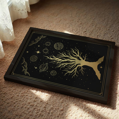 Cosmic Tree of Life Celestial Wall Art