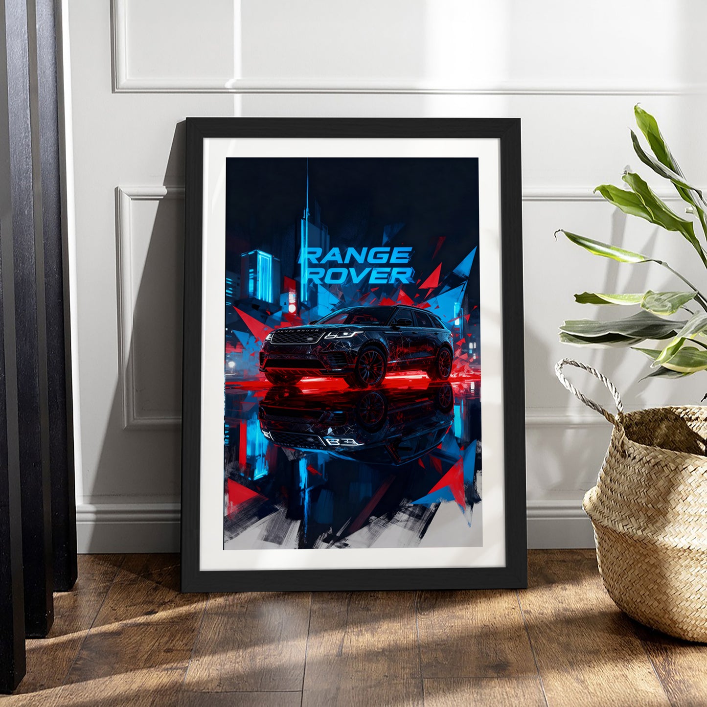 Range Rover Neon Night Wall Frame