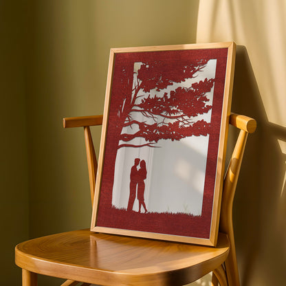 Eternal Love Pinewood Laser Wall Art