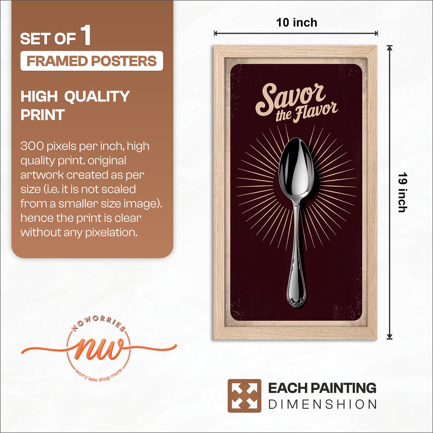 Spoon of Flavour Wall Frame