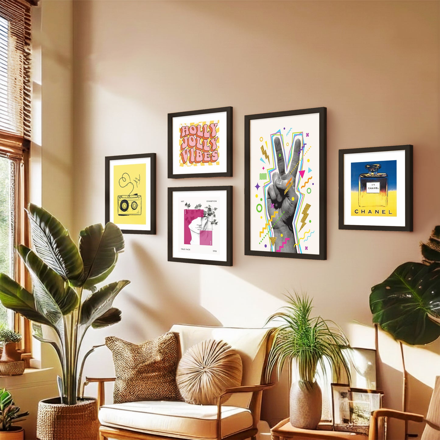Pop Culture Wall Decor Set of 5
