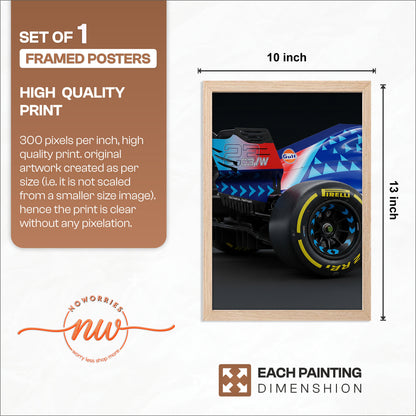 Formula One Gulf Edition Wall Art
