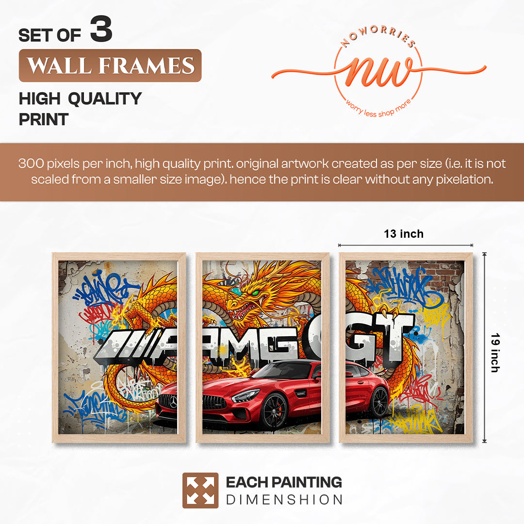Dragon AMG Street Art Set of 3