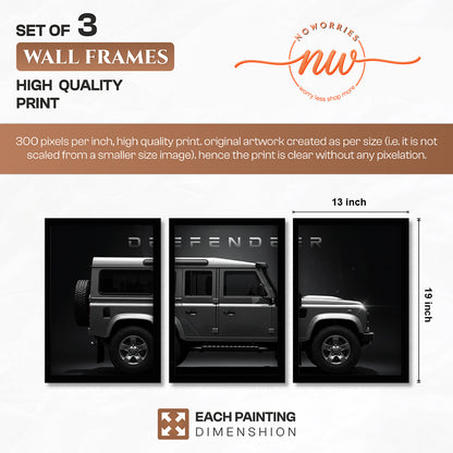 Defender Wall Frame Set of 3