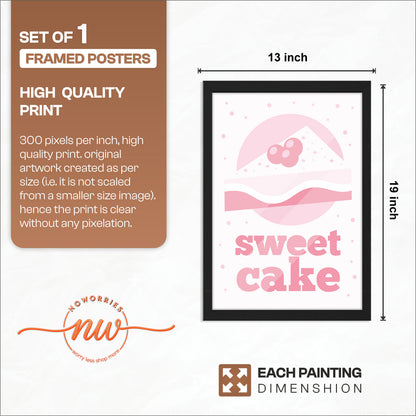 Pink Cake Wall Frame
