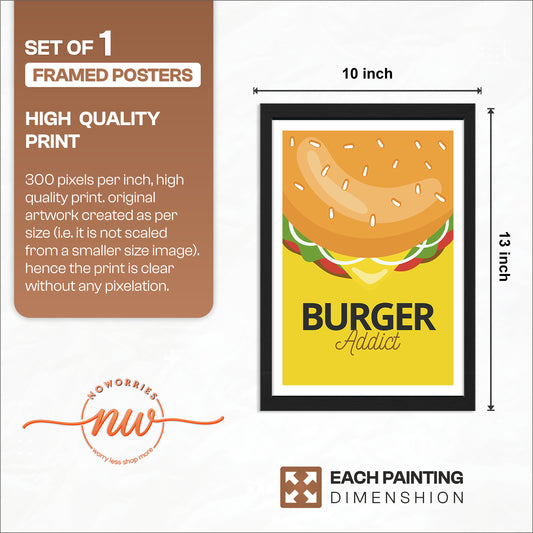 Burger Addict Wall Frame