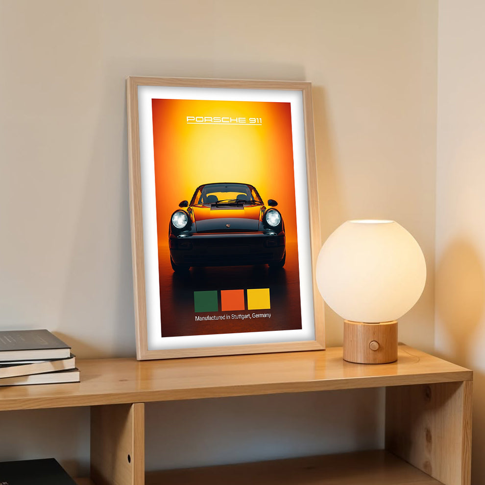 Porche 911 Car Wall Frame