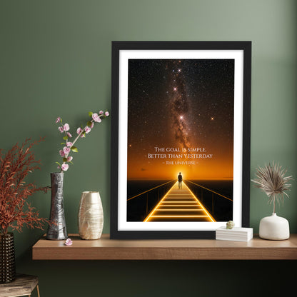 The Goal Is Simple Motivational Poster