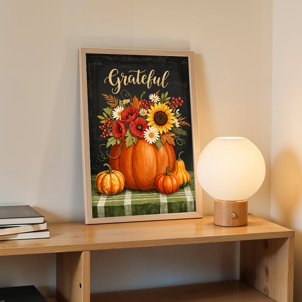 Grateful Harvest Wall Frame