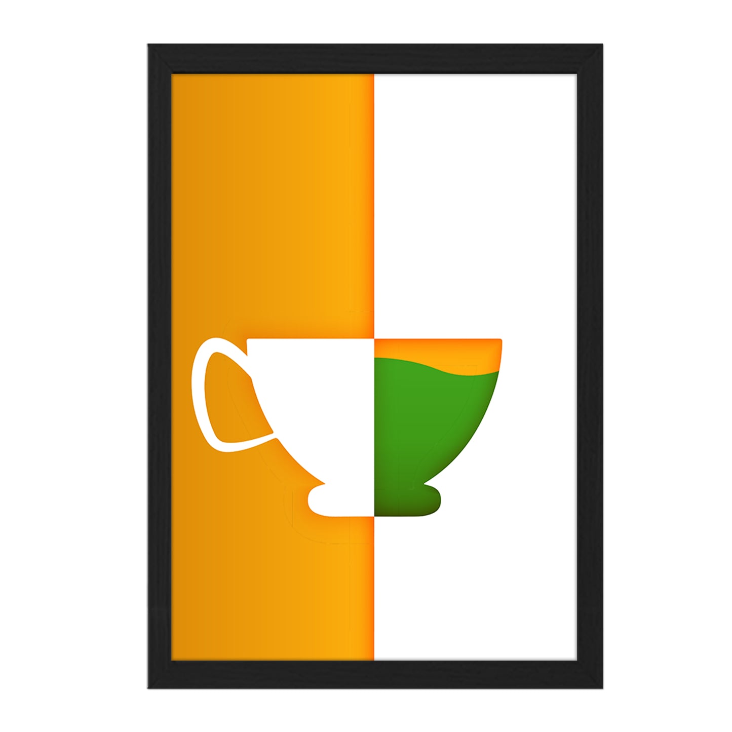 Tricolor Cup Wall Frame