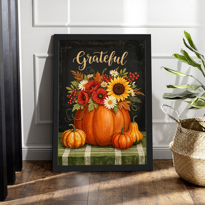 Grateful Harvest Wall Frame