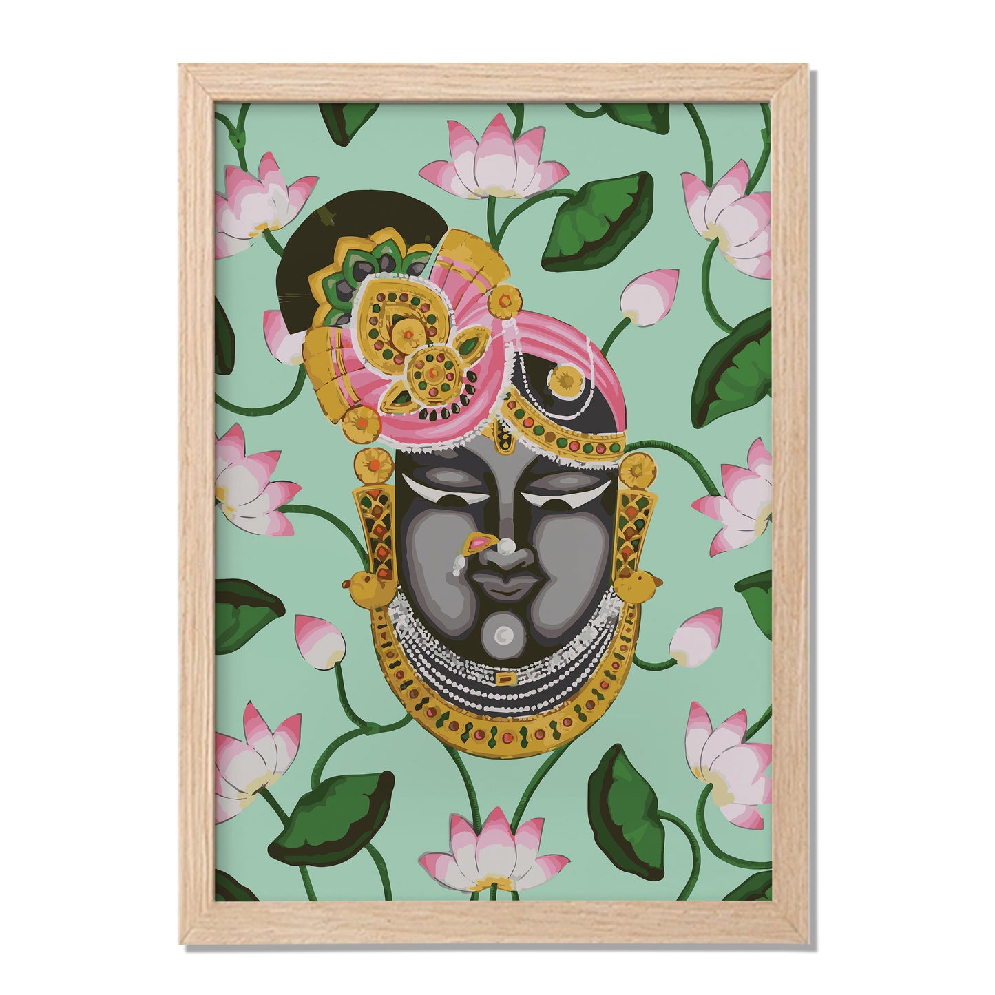 Krishna Lotus Art