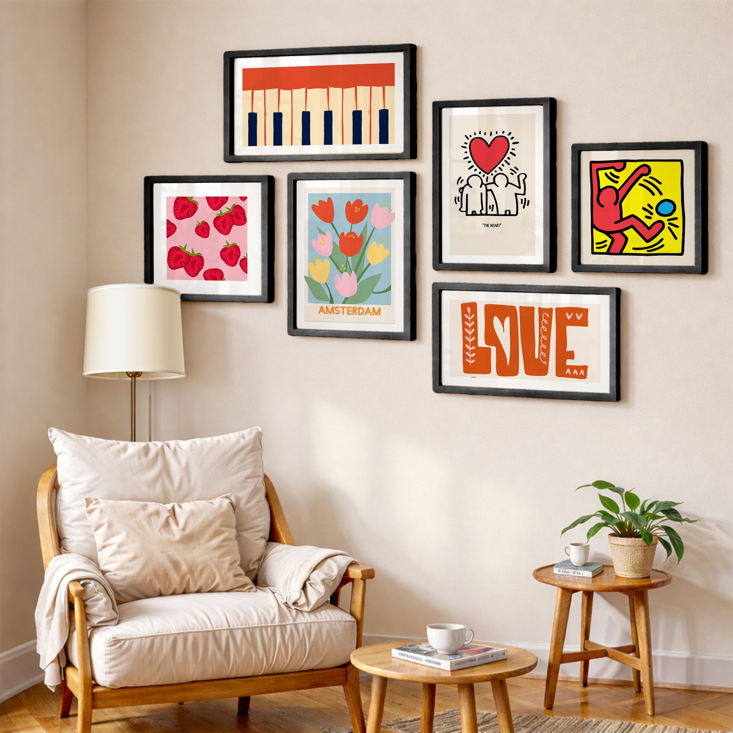 Minimalist Gallery Wall Set of 6