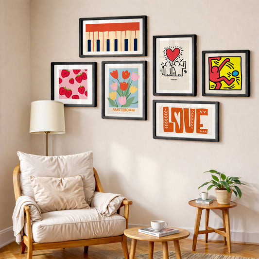 Minimalist Gallery Wall Set of 6