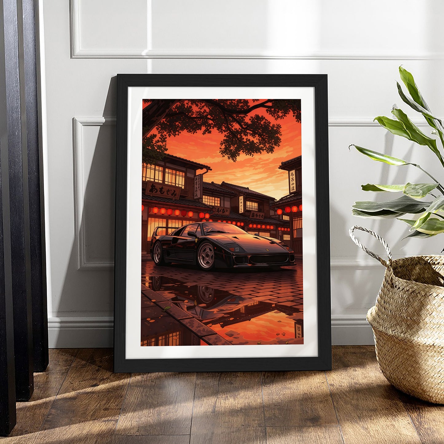 Supercar Evening Glow Wall Frame
