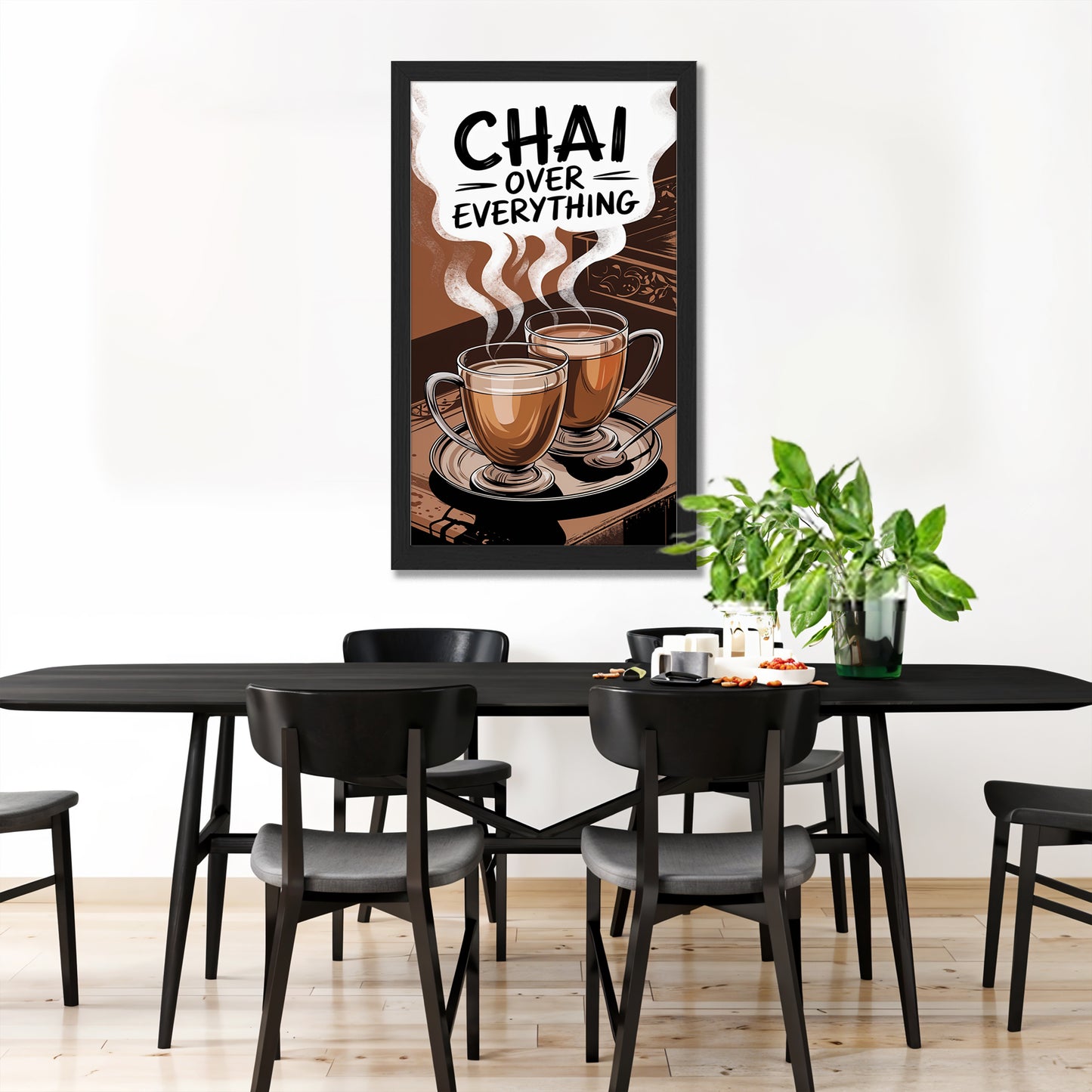 Chai Over Everything Wall Frame Set of 1