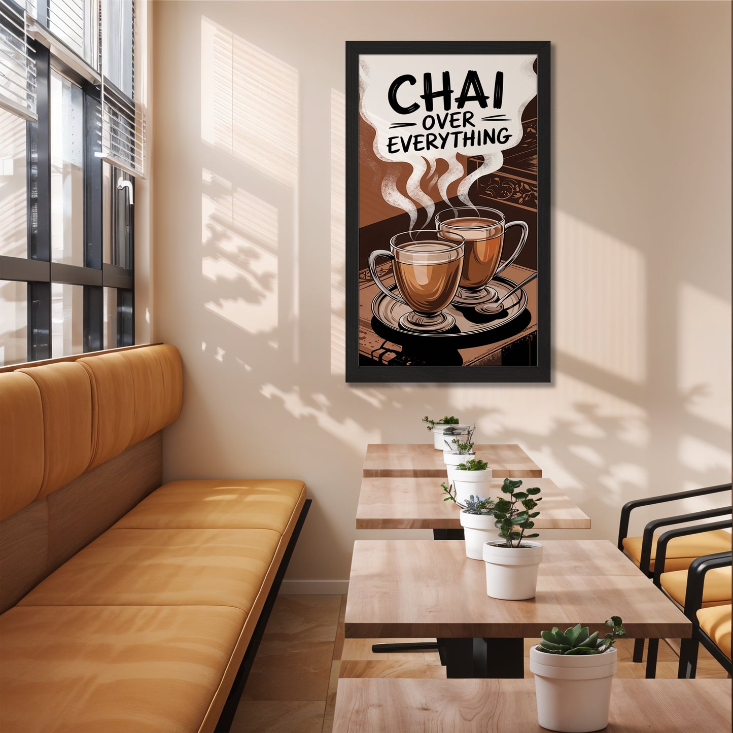 Chai Over Everything Wall Frame Set of 1