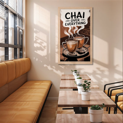 Chai Over Everything Wall Frame Set of 1
