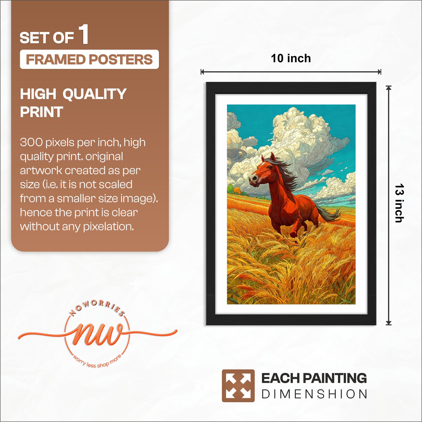 Majestic Horse Framed Art