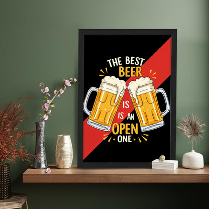 Open Beer Wall Frame