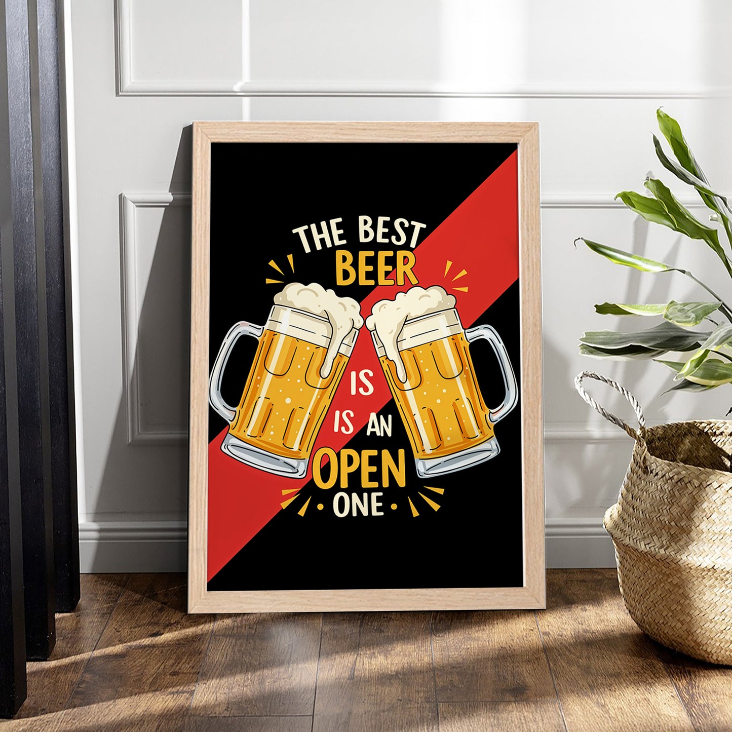 Open Beer Wall Frame