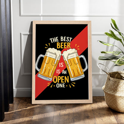 Open Beer Wall Frame