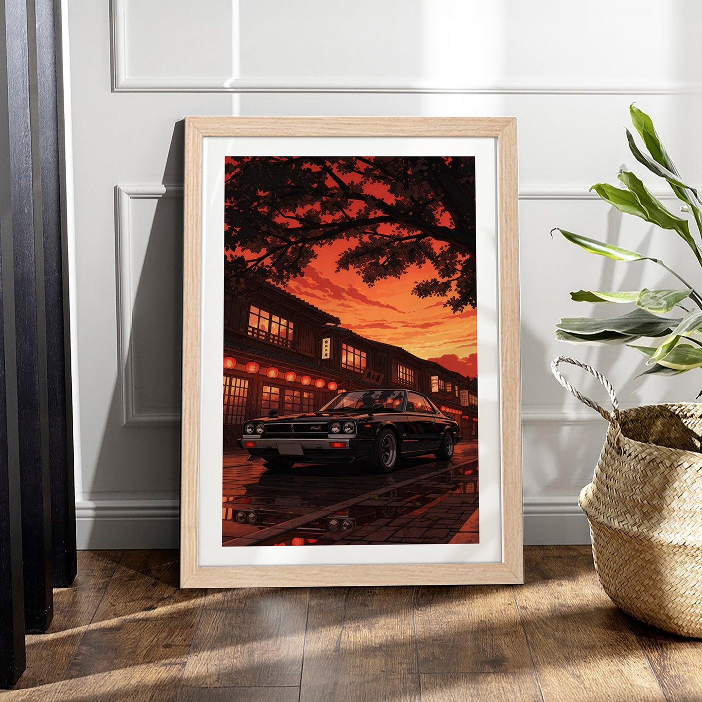 Skyline in Sunset Lane Wall Frame